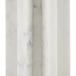 Настольная лампа мраморная с тканевым цилиндрическим абажуром Sharpened варинант исполнения - 1 | Loft Concept в Новосибирске