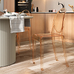 Прозрачный стул с янтарным оттенком LOUIS GHOST CHAIR варинант исполнения - 8 | Loft Concept в Новосибирске