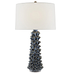 Настольная лампа с корпусом из цветков колокольчика Cascade of Blue Flowers варинант исполнения - 2 | Loft Concept в Новосибирске