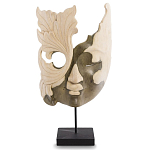 Маска ручной работы деревянная резная Mask Flower варинант исполнения - 1 | Loft Concept в Новосибирске