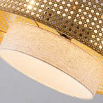 Подвесной светильник с декоративным поясом из плетеного бамбука Biuloggicu варинант исполнения - 6 | Loft Concept в Новосибирске