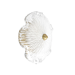 Бра в форме прозрачного стеклянного цветка с рельефной текстурой Textured Glass варинант исполнения - 1 | Loft Concept в Новосибирске