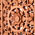 Панно из дерева квадратное Panel With Trees варинант исполнения - 2 | Loft Concept в Новосибирске