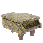 Шкатулка в виде рояля из натурального камня змеевик Stone Casket варинант исполнения - 1 | Loft Concept в Новосибирске