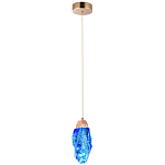 Подвесной светильник Soar Hanging Lamp Brass Blue Синий варинант исполнения - 2 | Loft Concept в Новосибирске