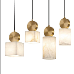 Подвесной светильник светодиодный с квадратным плафоном Stone Helios варинант исполнения - 3 | Loft Concept в Новосибирске