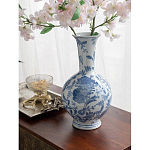 Ваза фарфоровая с синими цветочными мотивами Independence варинант исполнения - 4 | Loft Concept в Новосибирске