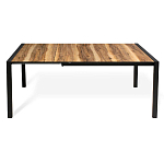 Стол обеденный раздвижной с прямоугольной столешницей на четырех черных ножках Blair варинант исполнения - 3 | Loft Concept в Новосибирске