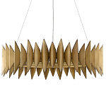 Люстра круглая с фактурным абажуром Graduated Heights варинант исполнения - 2 | Loft Concept в Новосибирске