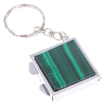 Зеркало брелок складное двухстороннее из натурального камня Малахит Stone Mirrors варинант исполнения - 4 | Loft Concept в Новосибирске