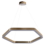 Люстра подвесная светодиодная в форме шестиугольника Диаметр 80 см Hexagon Horizontal варинант исполнения - 1 | Loft Concept в Новосибирске