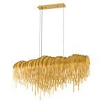 Люстра подвесная с металлическими дугами и длинными цепочками 115 см Atlantis Chain варинант исполнения - 2 | Loft Concept в Новосибирске