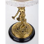 Чаша стеклянная прозрачная на бронзовой подставке с фигуркой девушки Eden Garden варинант исполнения - 4 | Loft Concept в Новосибирске