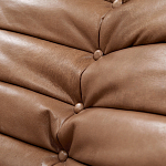 Дизайнерский кожаный диван коричневый без подлокотников Aveline Leather Sofa варинант исполнения - 5 | Loft Concept в Новосибирске