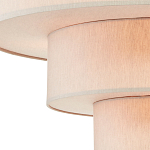 Люстра круглая трехъярусная с тканевыми абажурами Light Soft Glow варинант исполнения - 2 | Loft Concept в Новосибирске