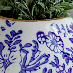 Ваза с синим цветочным узором Blue & White Ornament  варинант исполнения - 1 | Loft Concept в Новосибирске