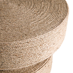 Приставной стол с отделкой из джута Juti D35 см варинант исполнения - 4 | Loft Concept в Новосибирске