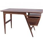 Письменный стол прямоугольный с 2-мя ящиками и полкой Idenontal варинант исполнения - 5 | Loft Concept в Новосибирске