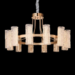 Люстра круглая с текстурными цилиндрическими плафонами Glimpse варинант исполнения - 5 | Loft Concept в Новосибирске