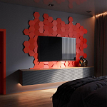 Гипсовая 3D Панель M-47 варинант исполнения - 1 | Loft Concept в Новосибирске