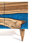 Стильный Буфет лофт 4 двери Cabinet Crimson River фасад эпоксидная смола  варинант исполнения - 4 | Loft Concept в Новосибирске