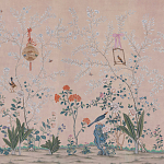 Обои ручная роспись Cecily pink варинант исполнения - 2 | Loft Concept в Новосибирске