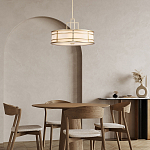 Подвесной светильник цвета латунь с белым матовым плафоном с геометрическим рисунком Feiss варинант исполнения - 8 | Loft Concept в Новосибирске