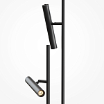 Напольный торшер светодионый черный Lumen Duo варинант исполнения - 2 | Loft Concept в Новосибирске