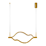 Подвесной светильник волнообразный изогнутый на двух тросах 103 см Spiral Lighting варинант исполнения - 3 | Loft Concept в Новосибирске