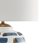 Настольная лампа керамическая с белым тканевым абажуром Perfect White Canvas варинант исполнения - 1 | Loft Concept в Новосибирске