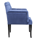 Кресло Addison Chic Armchair deep blue velour варинант исполнения - 2 | Loft Concept в Новосибирске