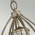 Подвесной светильник овальной формы с цилиндрическим плафоном в цвете сусальное серебро Kichler варинант исполнения - 3 | Loft Concept в Новосибирске