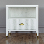 Прикроватная тумбочка с полкой Elsa Dreams White варинант исполнения - 5 | Loft Concept в Новосибирске