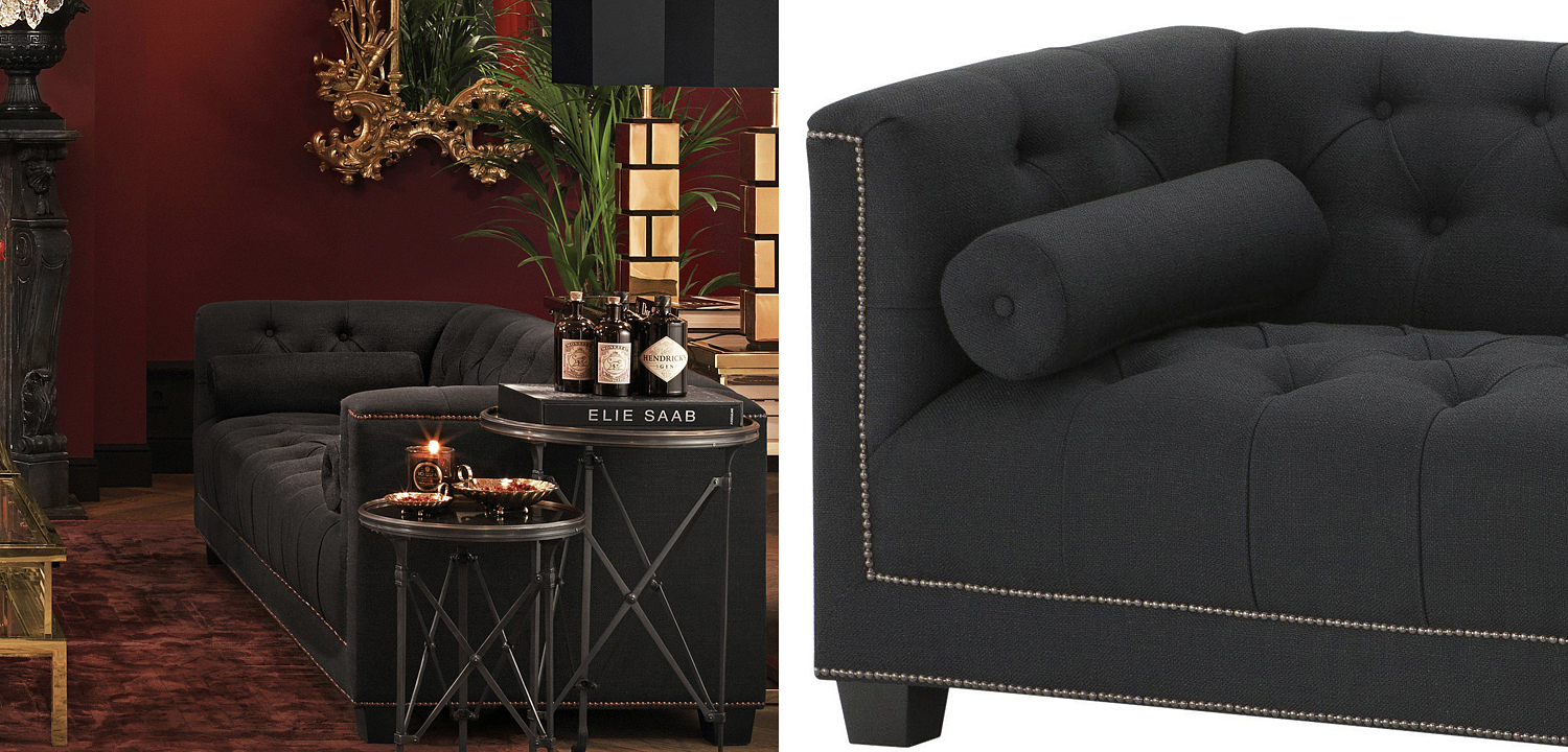Диван Eichholtz Sofa Paolo black Диван Eichholtz Sofa Paolo black - Loft-Concept в Новосибирске