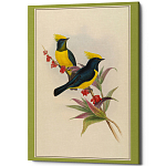 Постер на холсте с изображением птиц Blooming Birds Poster варинант исполнения - 9 | Loft Concept в Новосибирске