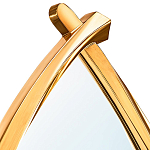 Зеркало овальное в деревянной золотистой раме Oval Gold Lines варинант исполнения - 2 | Loft Concept в Новосибирске