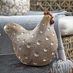 Статуэтка курица с текстурной поверхностью бежевого цвета Rustic Chicken варинант исполнения - 3 | Loft Concept в Новосибирске