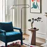 Дизайнерский журнальный стол с круглой каменной столешницей Utezu варинант исполнения - 2 | Loft Concept в Новосибирске