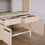 Стеллаж Primo с ящиками Светлый дуб  варинант исполнения - 6 | Loft Concept в Новосибирске