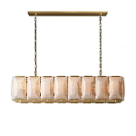 Люстра с абажуром из прямоугольных мраморных панелей Calling to Shine варинант исполнения - 7 | Loft Concept в Новосибирске