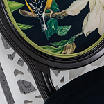 Стул чёрный из натурального бука с изображением птица в саду Blooming Magnolias варинант исполнения - 3 | Loft Concept в Новосибирске