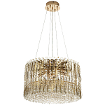 Круглая люстра с металлическими и хрустальными подвесками Bonnay Crystal Chandelier варинант исполнения - 4 | Loft Concept в Новосибирске