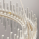 Люстра круглая с прозрачными стеклянными трубками 51 см Nembus варинант исполнения - 11 | Loft Concept в Новосибирске