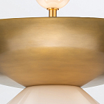 Подвесной светильник латунного цвета с конусовидным белым плафоном Quintiesse варинант исполнения - 11 | Loft Concept в Новосибирске