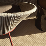 Дизайнерское уличное кресло с веревочной спинкой PETALO Armchair варинант исполнения - 9 | Loft Concept в Новосибирске