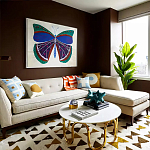 Дизайнерский журнальный столик чёрный с круглой столешницей Arycy варинант исполнения - 4 | Loft Concept в Новосибирске