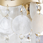 Бра с белыми перламутровыми подвесками и золотистыми волнистыми элементами SHELL варинант исполнения - 2 | Loft Concept в Новосибирске