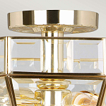 Потолочный светильник шестигранной формы с прозрачными стеклянным плафоном Elstead Lighting варинант исполнения - 10 | Loft Concept в Новосибирске