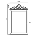 Зеркало настенное в раме Venetian Mirror варинант исполнения - 2 | Loft Concept в Новосибирске