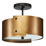 Потолочный светильник круглый светодиодный Semicircular Gold Panels старинная латунь варинант исполнения - 3 | Loft Concept в Новосибирске